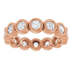 10K Rose Gold 1 1/2 CTW Lab-Grown Diamond Eternity Band Size 7