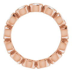 10K Rose Gold 1 1/2 CTW Lab-Grown Diamond Eternity Band Size 6.25