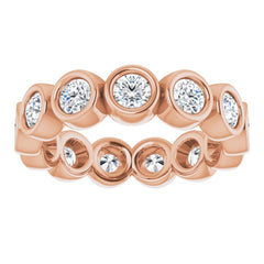 10K Rose Gold 1 1/2 CTW Lab-Grown Diamond Eternity Band Size 6.25