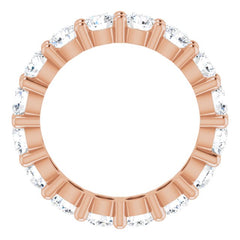 10K Rose Gold 4 1/3 CTW Natural Diamond Eternity Band Size 7.75