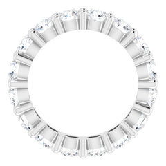 10K White Gold 4 1/3 CTW Natural Diamond Eternity Band Size 7.75