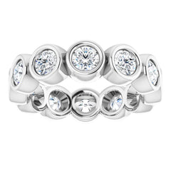 10K White Gold 2 1/3 CTW Lab-Grown Diamond Eternity Band Size 7.25