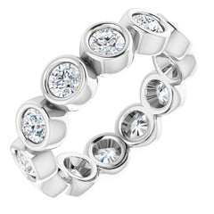 10K White Gold 2 1/3 CTW Lab-Grown Diamond Eternity Band Size 8.75