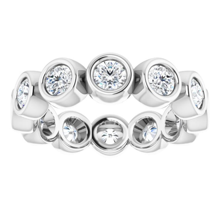 10K White Gold 2 1/3 CTW Lab-Grown Diamond Eternity Band Size 9