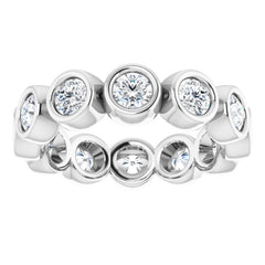 10K White Gold 2 1/3 CTW Lab-Grown Diamond Eternity Band Size 9