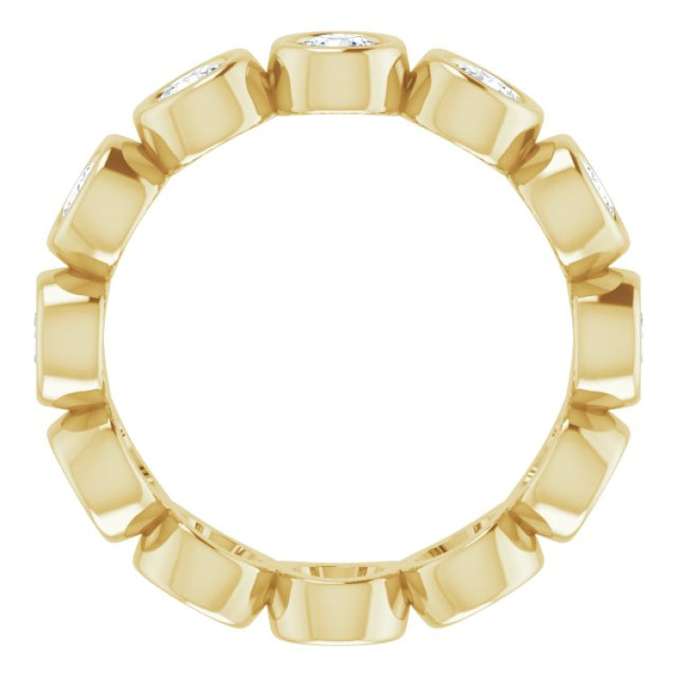 10K Yellow Gold 2 1/3 CTW Lab-Grown Diamond Eternity Band Size 9