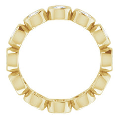 10K Yellow Gold 2 1/3 CTW Lab-Grown Diamond Eternity Band Size 9