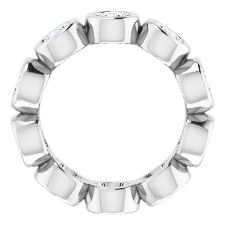 10K White Gold 1 9/10 CTW Lab-Grown Diamond Eternity Band Size 4