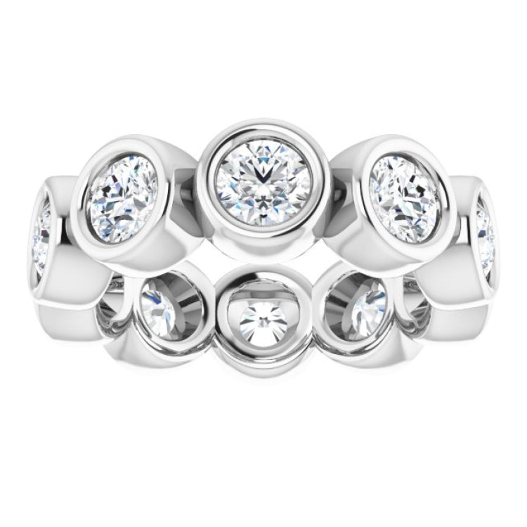 10K White Gold 1 9/10 CTW Lab-Grown Diamond Eternity Band Size 4