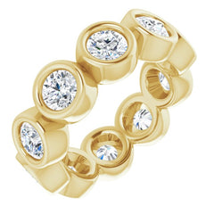 10K Yellow Gold 1 9/10 CTW Lab-Grown Diamond Eternity Band Size 4