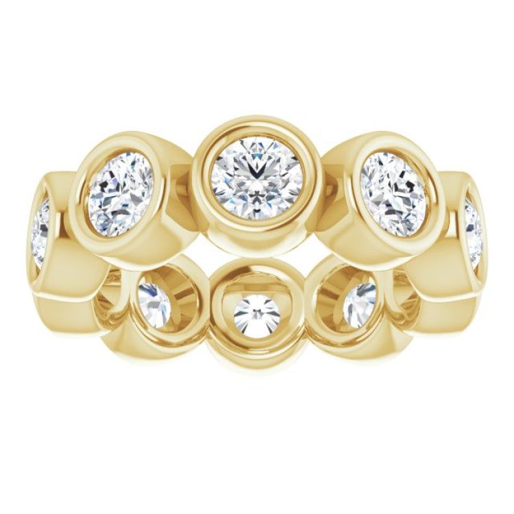 10K Yellow Gold 1 9/10 CTW Lab-Grown Diamond Eternity Band Size 4