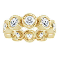 10K Yellow Gold 1 9/10 CTW Lab-Grown Diamond Eternity Band Size 4