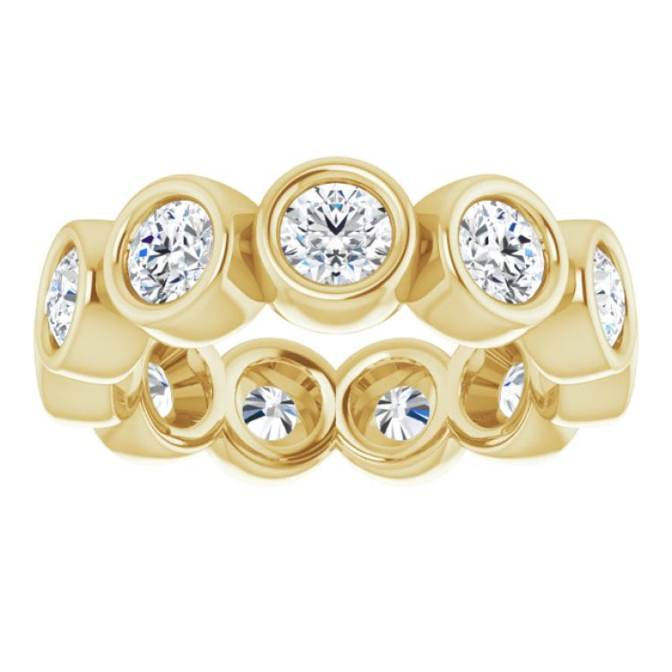 10K Yellow Gold 2 1/6 CTW Lab-Grown Diamond Eternity Band Size 5.75