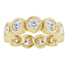 10K Yellow Gold 2 1/6 CTW Lab-Grown Diamond Eternity Band Size 5.75