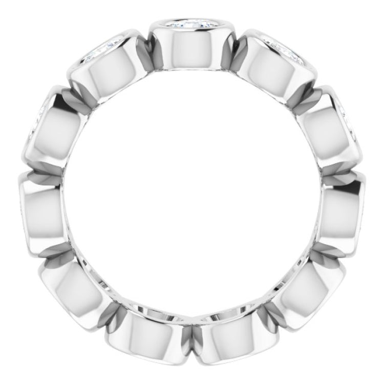 10K White Gold 2 1/6 CTW Lab-Grown Diamond Eternity Band Size 6