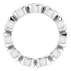 10K White Gold 2 1/6 CTW Lab-Grown Diamond Eternity Band Size 6