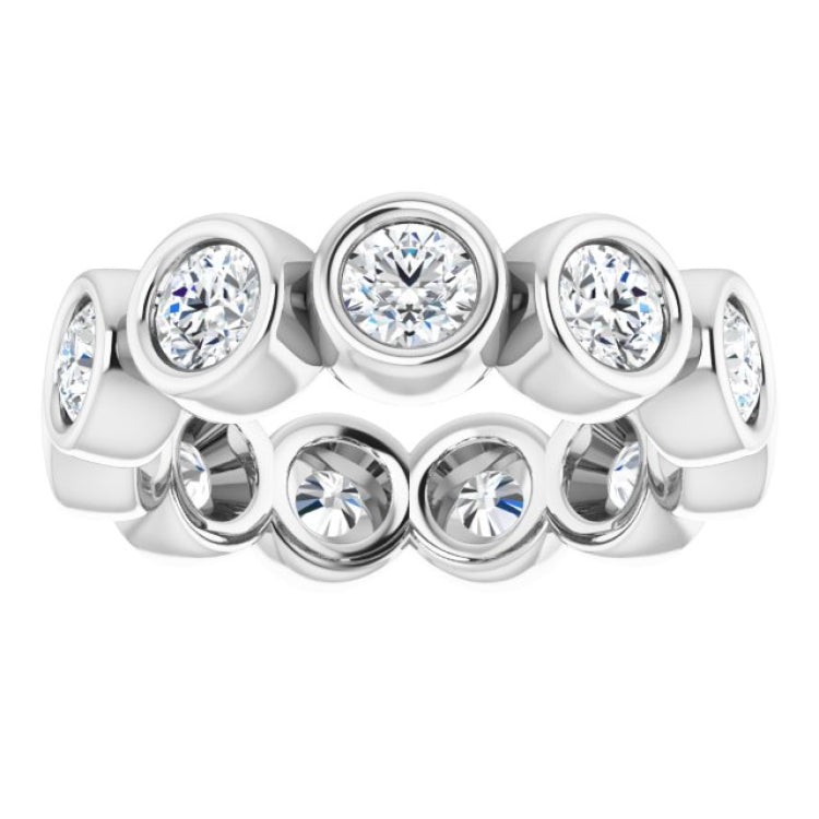 10K White Gold 2 1/6 CTW Lab-Grown Diamond Eternity Band Size 6