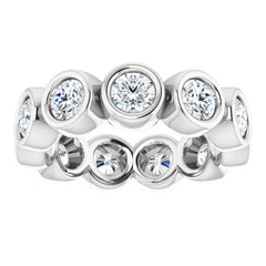 10K White Gold 2 1/6 CTW Lab-Grown Diamond Eternity Band Size 6