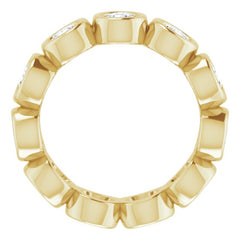 10K Yellow Gold 2 1/6 CTW Lab-Grown Diamond Eternity Band Size 6