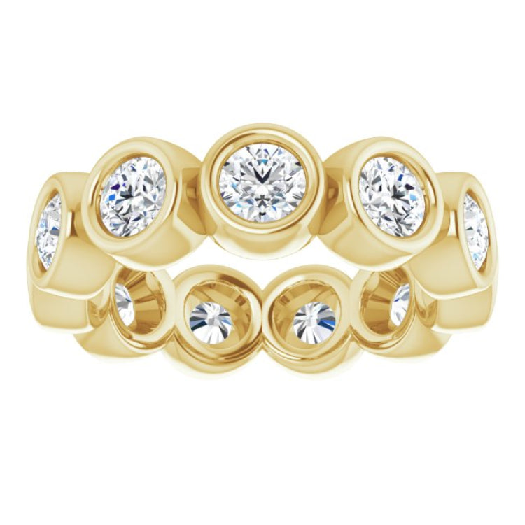 10K Yellow Gold 2 1/6 CTW Lab-Grown Diamond Eternity Band Size 6