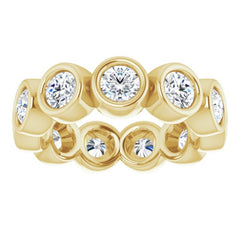 10K Yellow Gold 2 1/6 CTW Lab-Grown Diamond Eternity Band Size 6