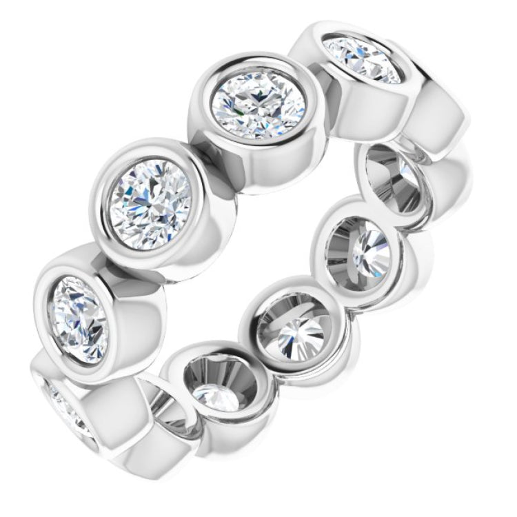 10K White Gold 2 1/6 CTW Lab-Grown Diamond Eternity Band Size 6.25