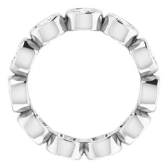 10K White Gold 2 1/6 CTW Lab-Grown Diamond Eternity Band Size 6.25