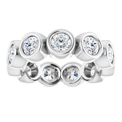 10K White Gold 2 1/6 CTW Lab-Grown Diamond Eternity Band Size 6.25