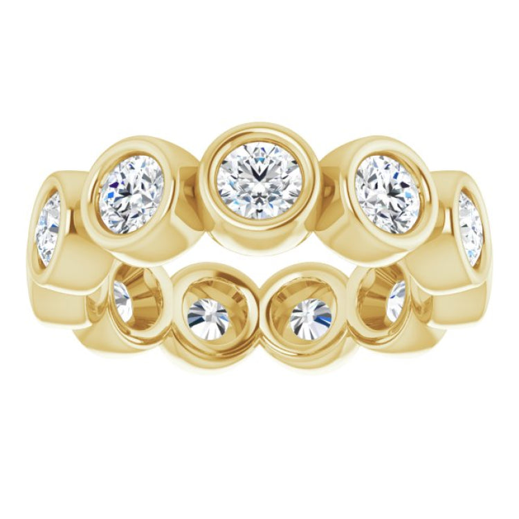 10K Yellow Gold 2 1/6 CTW Lab-Grown Diamond Eternity Band Size 6.25