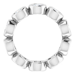 10K White Gold 2 1/3 CTW Lab-Grown Diamond Eternity Band Size 5.25