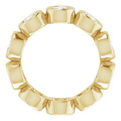 10K Yellow Gold 2 1/3 CTW Lab-Grown Diamond Eternity Band Size 5.25