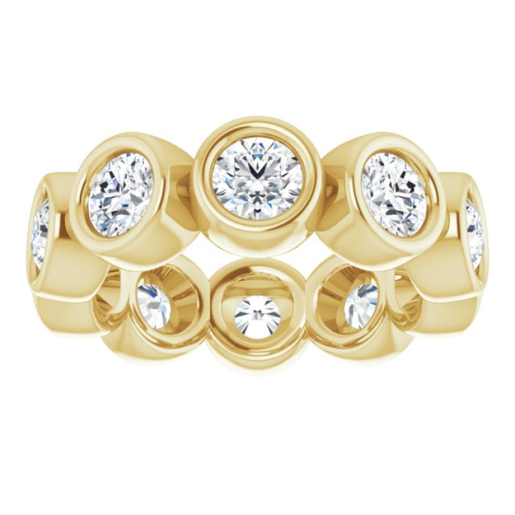 10K Yellow Gold 2 1/3 CTW Lab-Grown Diamond Eternity Band Size 5.25