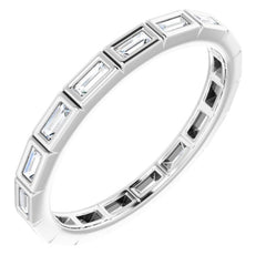 10K White Gold 1/3 CTW Lab-Grown Diamond Eternity Band Size 6.25