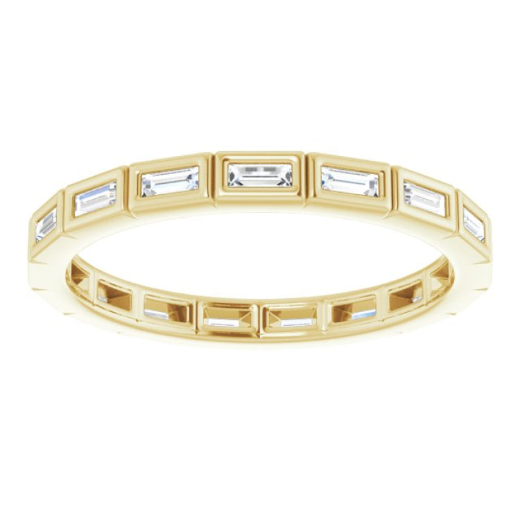 10K Yellow Gold 1/3 CTW Lab-Grown Diamond Eternity Band Size 6.25