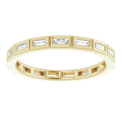 10K Yellow Gold 1/3 CTW Lab-Grown Diamond Eternity Band Size 6.25