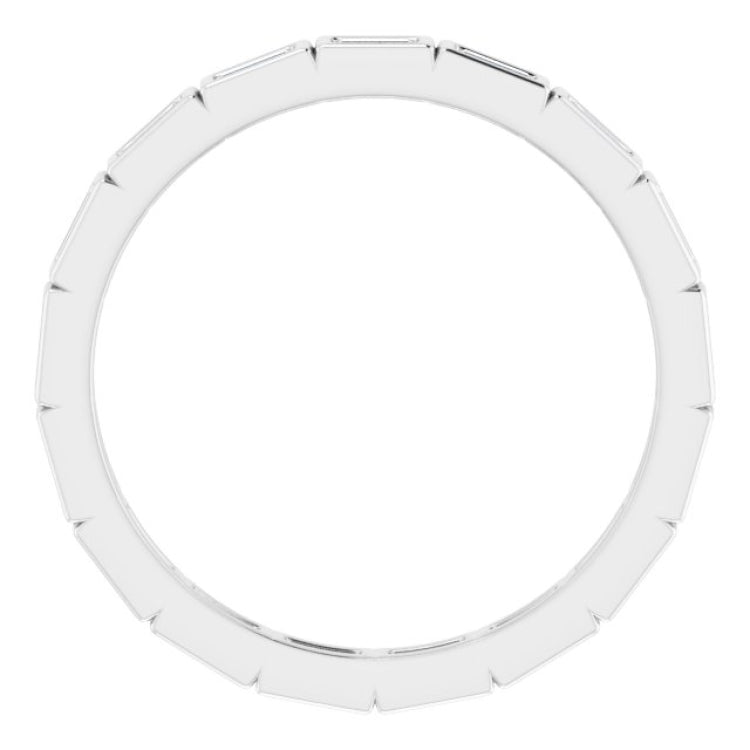 10K White Gold 1/3 CTW Lab-Grown Diamond Eternity Band Size 6.5