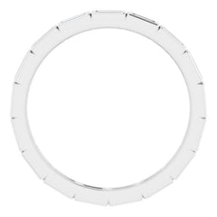 10K White Gold 1/3 CTW Lab-Grown Diamond Eternity Band Size 6.5