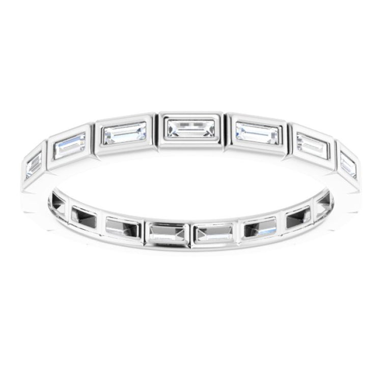10K White Gold 1/3 CTW Lab-Grown Diamond Eternity Band Size 6.5