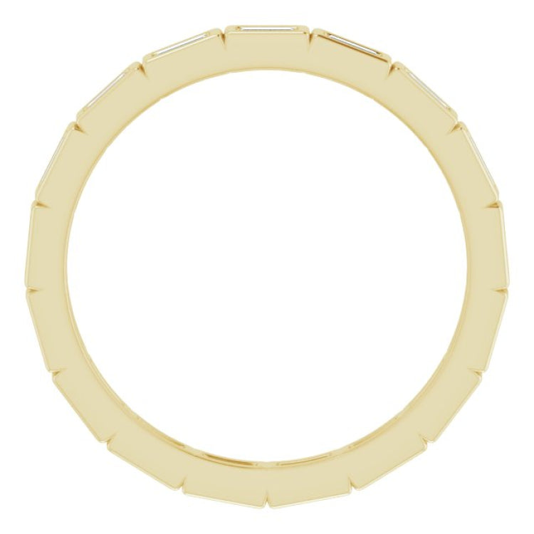 10K Yellow Gold 1/3 CTW Lab-Grown Diamond Eternity Band Size 6.5