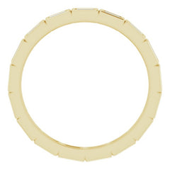 10K Yellow Gold 1/3 CTW Lab-Grown Diamond Eternity Band Size 6.5