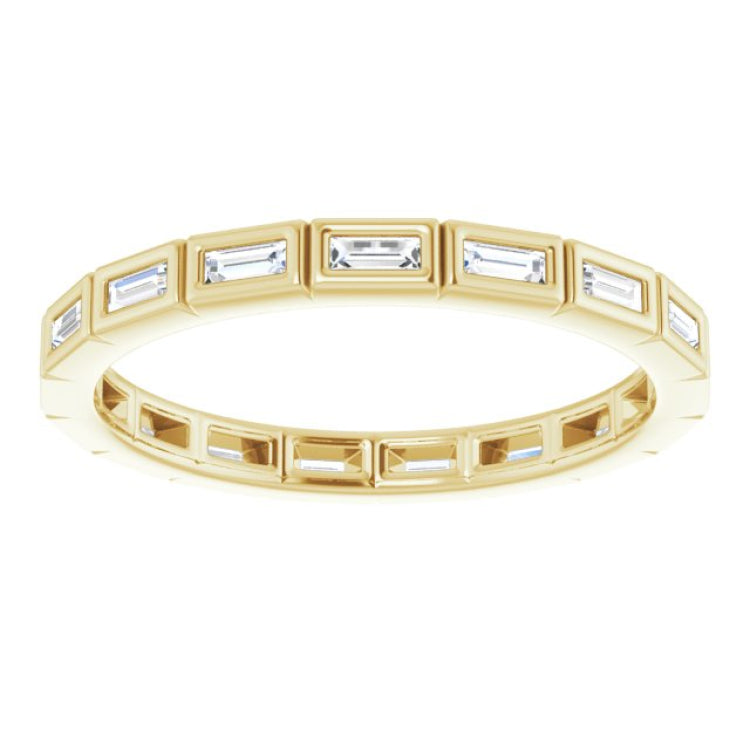10K Yellow Gold 1/3 CTW Lab-Grown Diamond Eternity Band Size 6.5