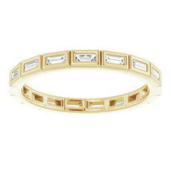 10K Yellow Gold 1/3 CTW Lab-Grown Diamond Eternity Band Size 6.5