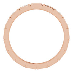 10K Rose Gold 1/3 CTW Lab-Grown Diamond Eternity Band Size 6.75