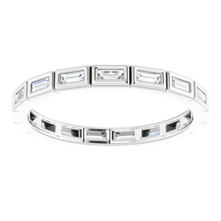 10K White Gold 1/3 CTW Lab-Grown Diamond Eternity Band Size 6.75