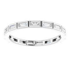 10K White Gold 1/3 CTW Lab-Grown Diamond Eternity Band Size 6.75