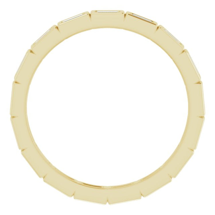 10K Yellow Gold 1/3 CTW Lab-Grown Diamond Eternity Band Size 6.75