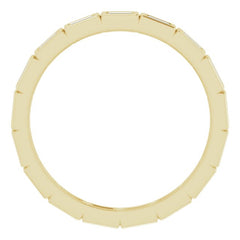 10K Yellow Gold 1/3 CTW Lab-Grown Diamond Eternity Band Size 6.75