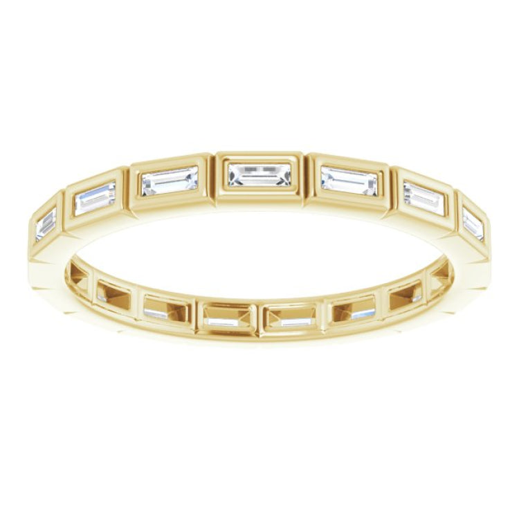 10K Yellow Gold 1/3 CTW Lab-Grown Diamond Eternity Band Size 6.75