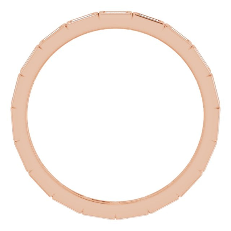 10K Rose Gold 1/3 CTW Lab-Grown Diamond Eternity Band Size 8.75