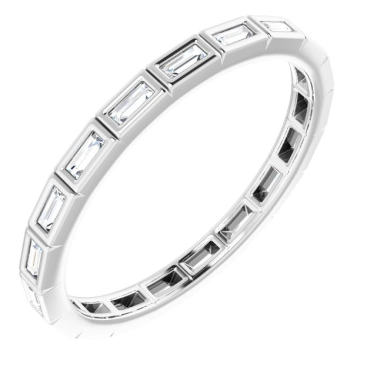 10K White Gold 1/3 CTW Lab-Grown Diamond Eternity Band Size 8.75